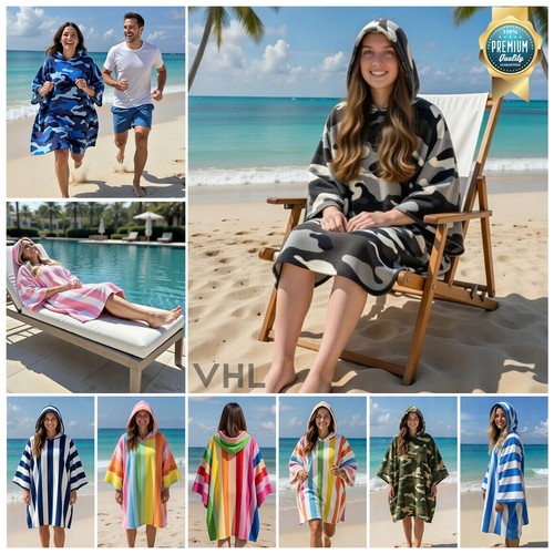 Adult beach poncho sand free - poncho,