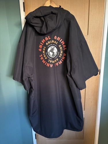 Animal dry changing robe black - dry,