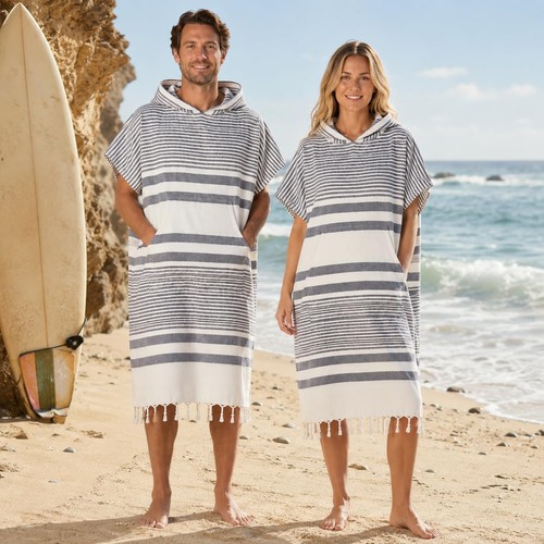 Hooded poncho towel - hooded, changing